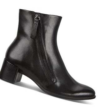 Chaussures Habillées Ecco Shape 35 Block Zippered Ankle Femme Noir | FR 106AHK